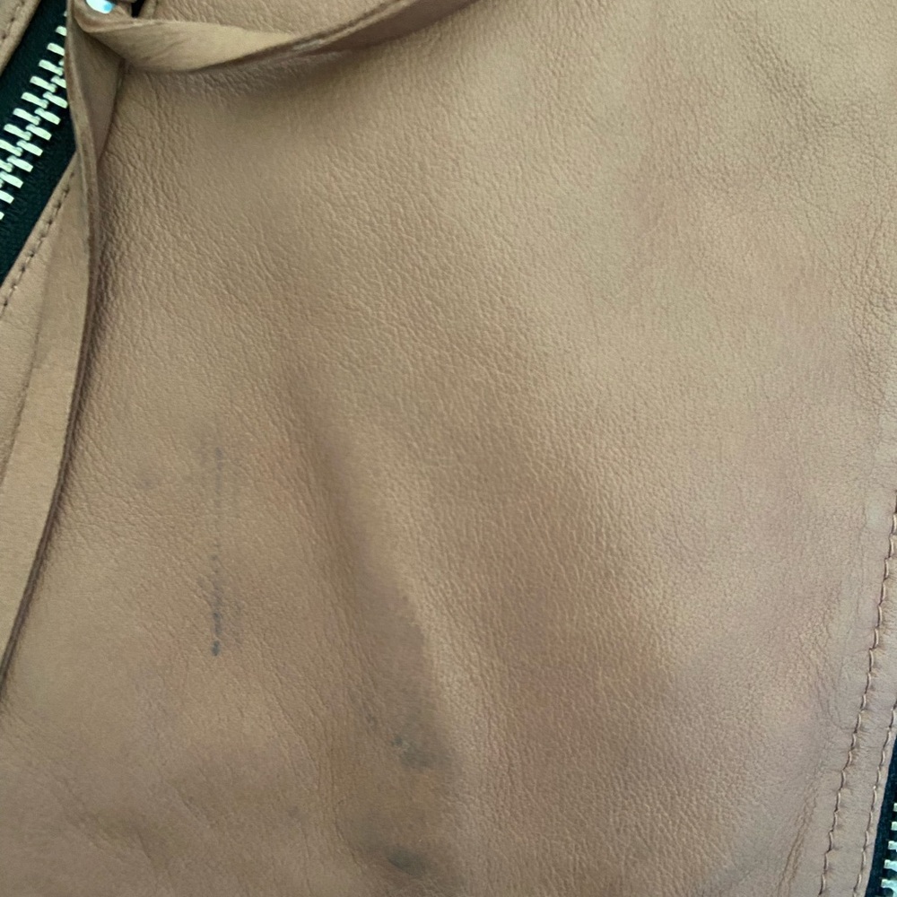 Allsaints Dalby Leather Pink Jacket - Picture 4 of 8